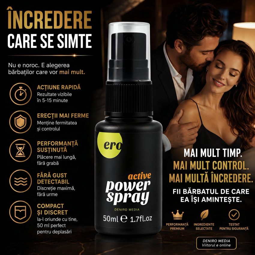 Spray Pentru Sculări Ero Active Power Atomizator Men 50 ml