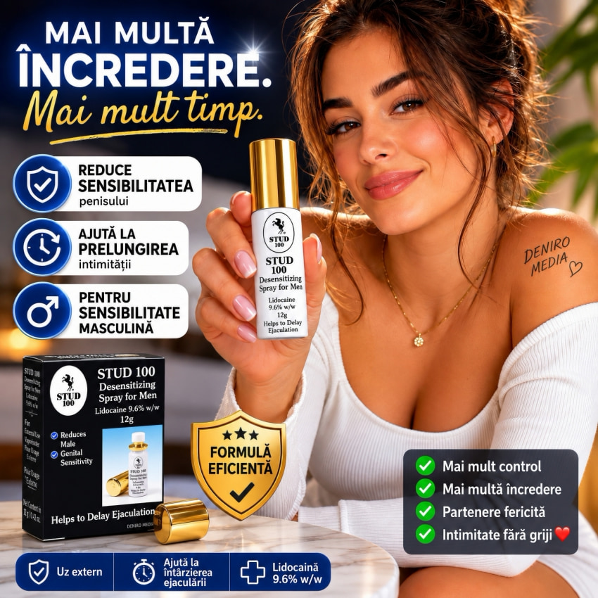 Spray Stud 100 Original Pentru Întârzierea Ejaculării 12g