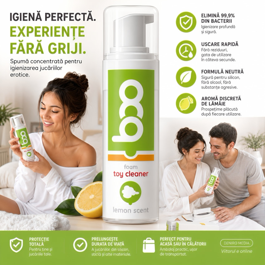Spumă îngrijirea Jucăriilor Erotice BOO 160ml