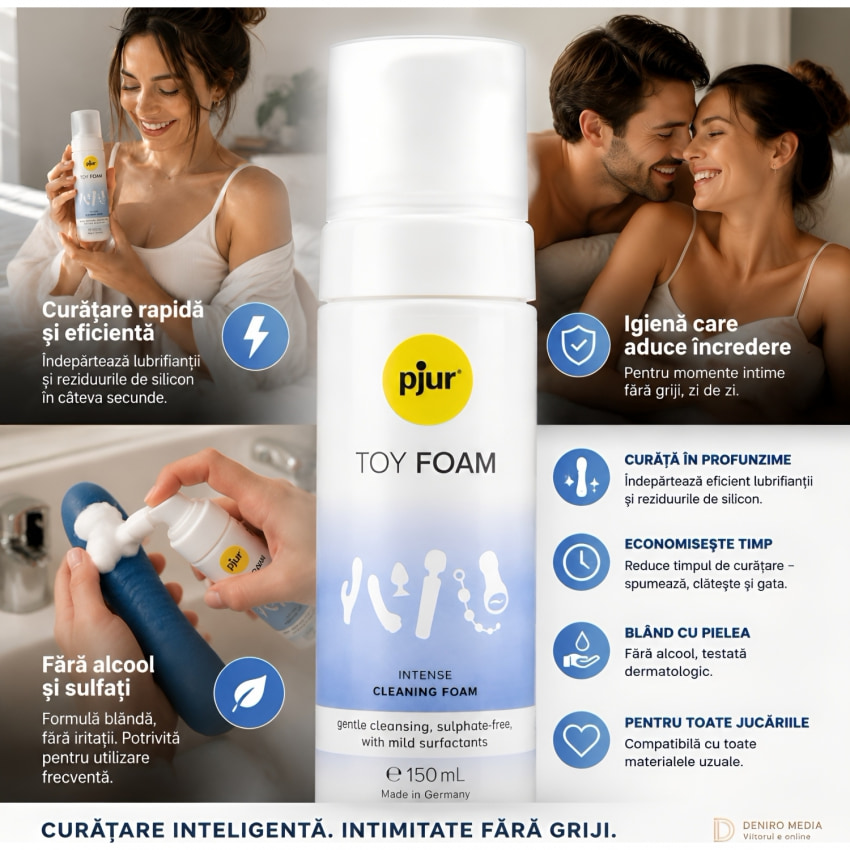 Spumă De Curățare Pjur Toy Foam 150 ml
