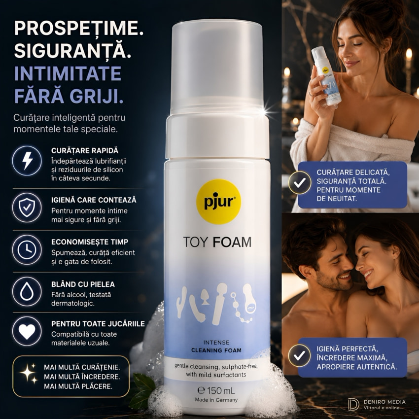 Spumă De Curățare Pjur Toy Foam 150 ml