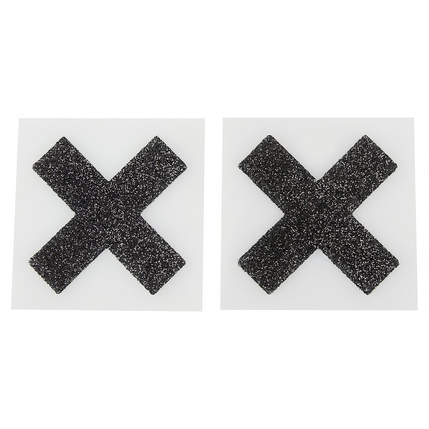 Stickere Pentru Sfârcuri Model X Negru