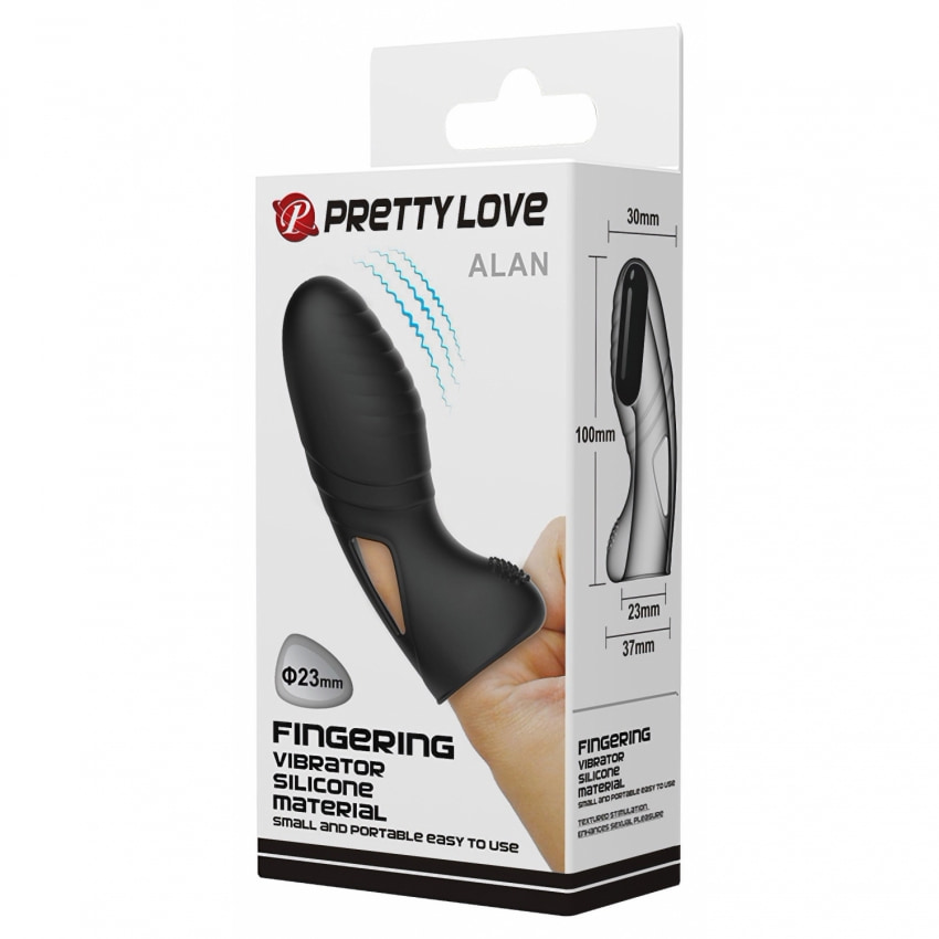 Stimulator Cu Vibrații Clitoris Pretty Love Alan Negru