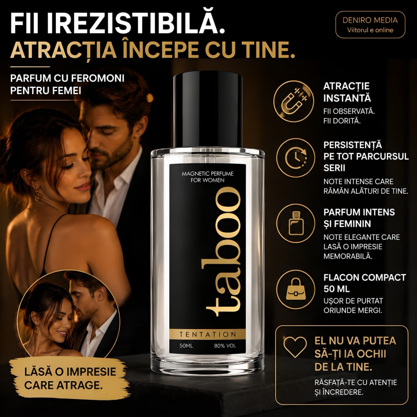 Taboo Esență Tentantă Cu Hormoni de atracție De Atragere Feminini 50ml