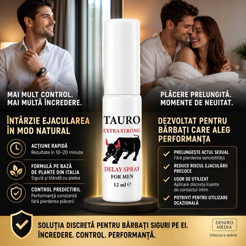 Tauro Extra Strong Delay Atomizator For Men 12ml
