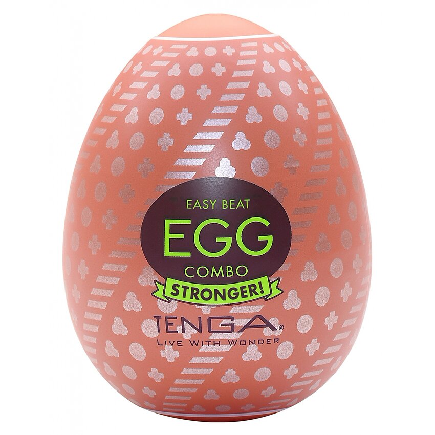 Tenga HARD BOILED II Ou Textură Spiralată Discret Alb