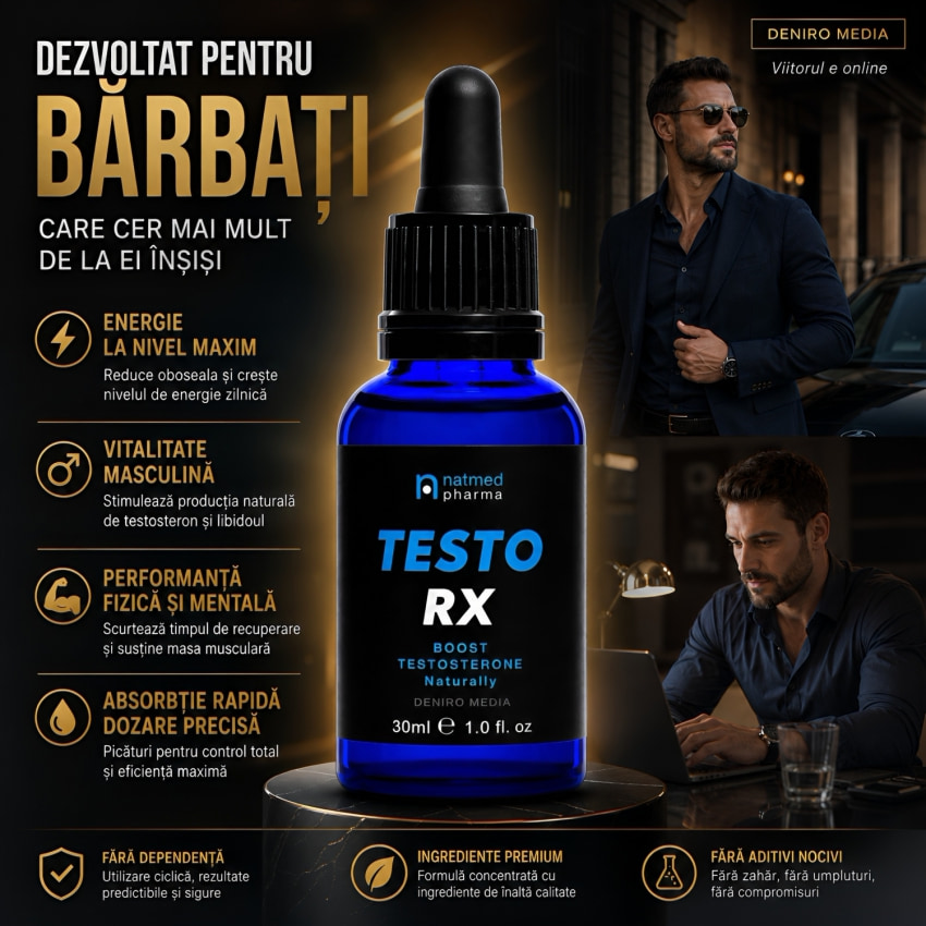 Testorx Powerful Booster Hormon Masculin 30ml
