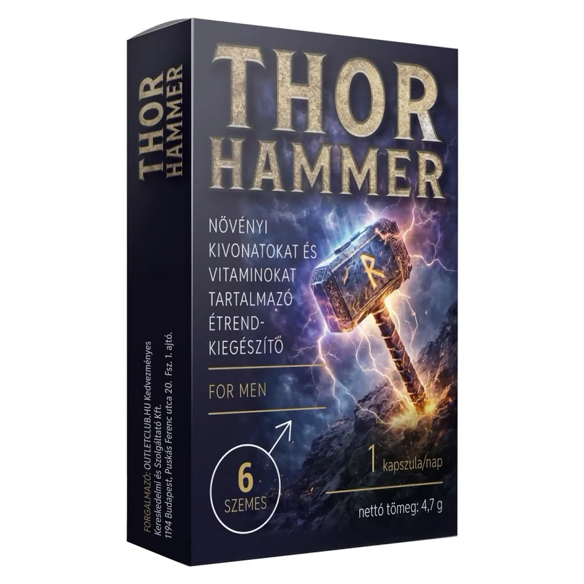 Thor Hammer Pills 6 Capsule Potență și Vigoare