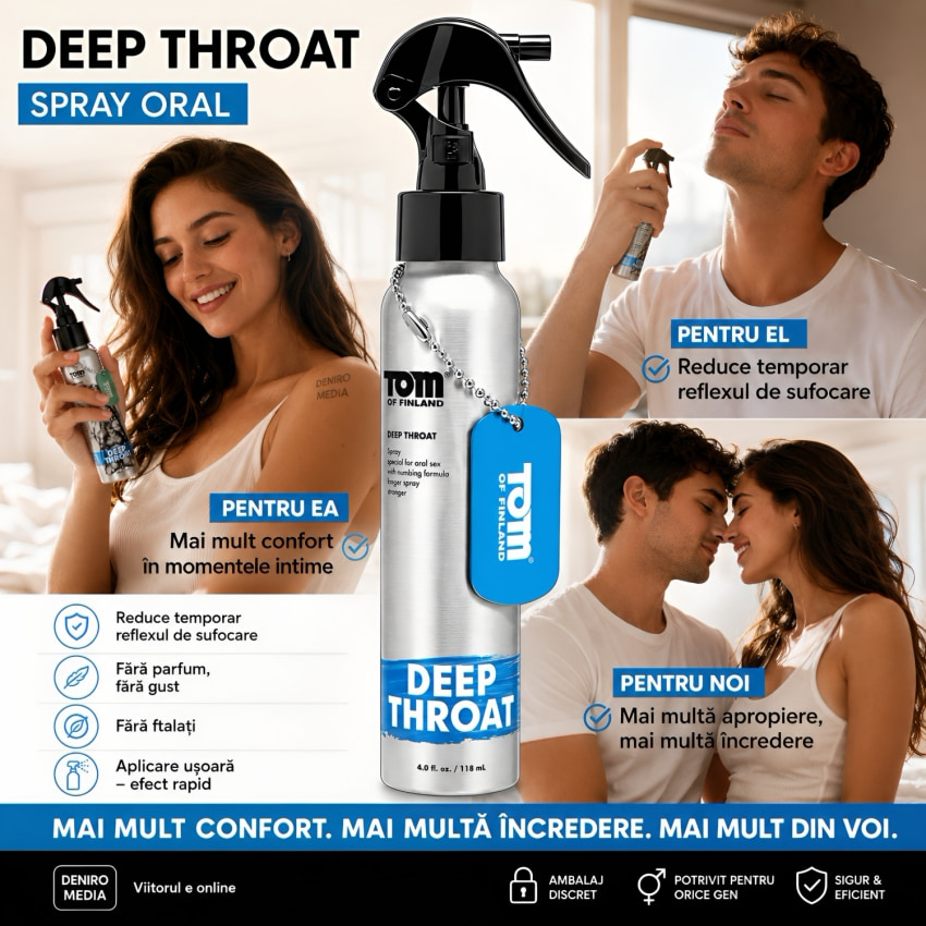 Tom Of Finland Spray Desensibilizant Oral 118 ml - Discret