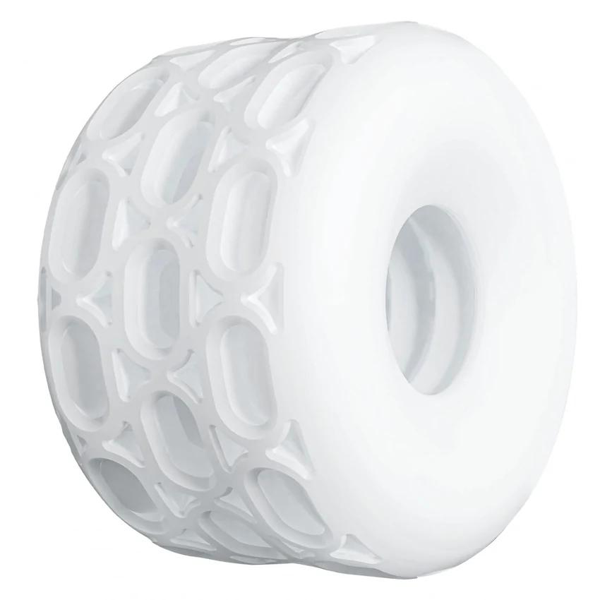 ToyJoy Hero 4în1: Inel C, Întinzător, Masturbator Alb