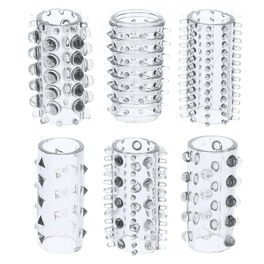 ToyJoy Power Sleeve Set 6 Manșoane Elastice Transparente