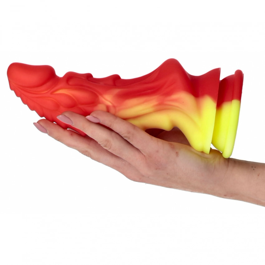Toyz4lovers Ade Gode Monster Dildo Din silicon cu Ventuză Roșu