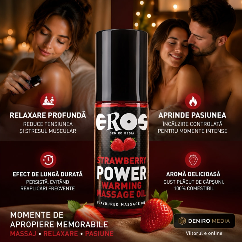 Ulei de Frecție Strawberry Power Warming 100ml