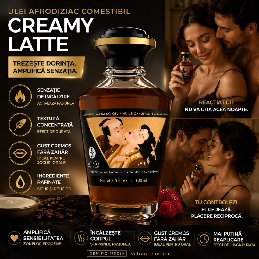 Ulei Frecție Aphrodisiac Warming Oil Creamy Latte 100ml
