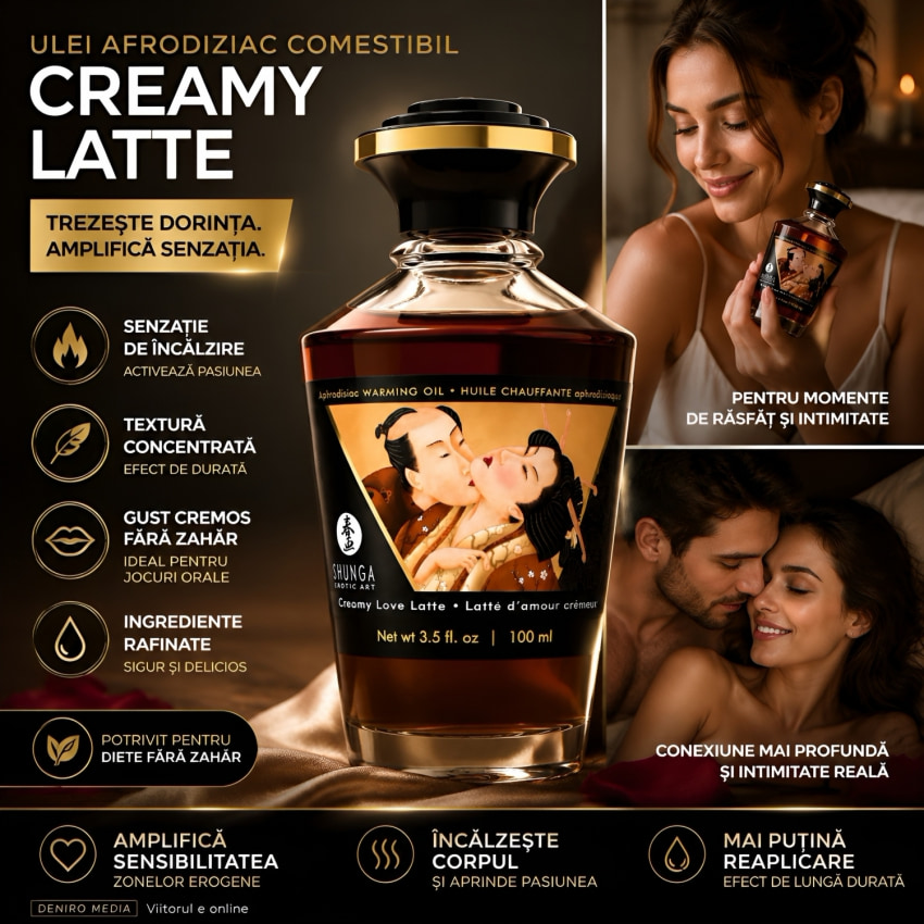Ulei Frecție Aphrodisiac Warming Oil Creamy Latte 100ml