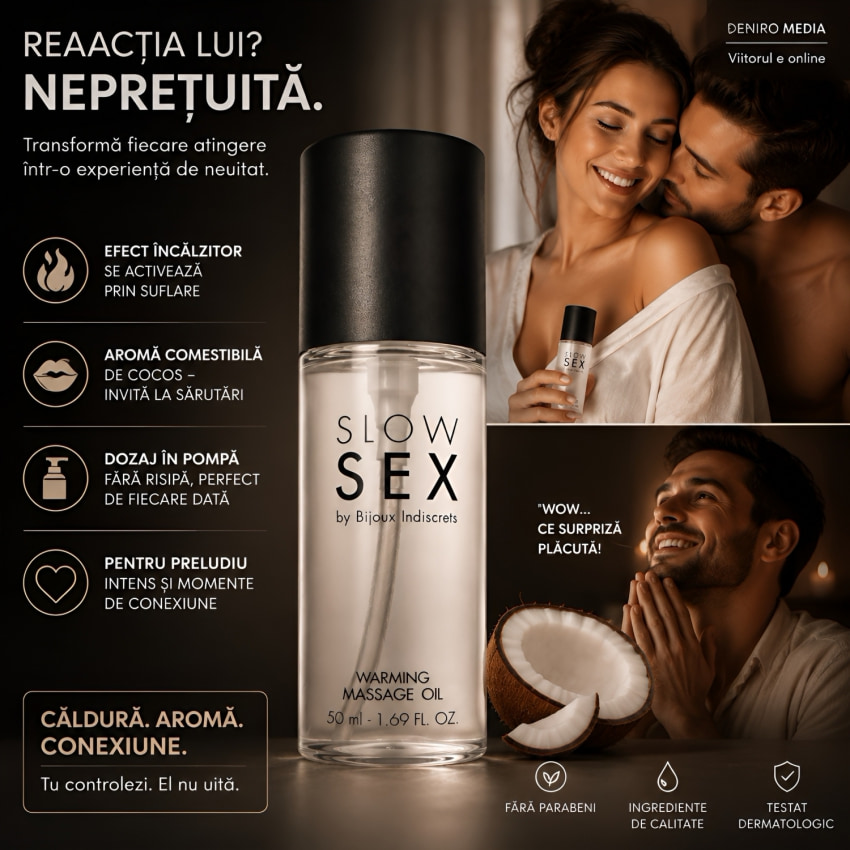Ulei Masaj Slow Sex Warming Massage Oil 50ml