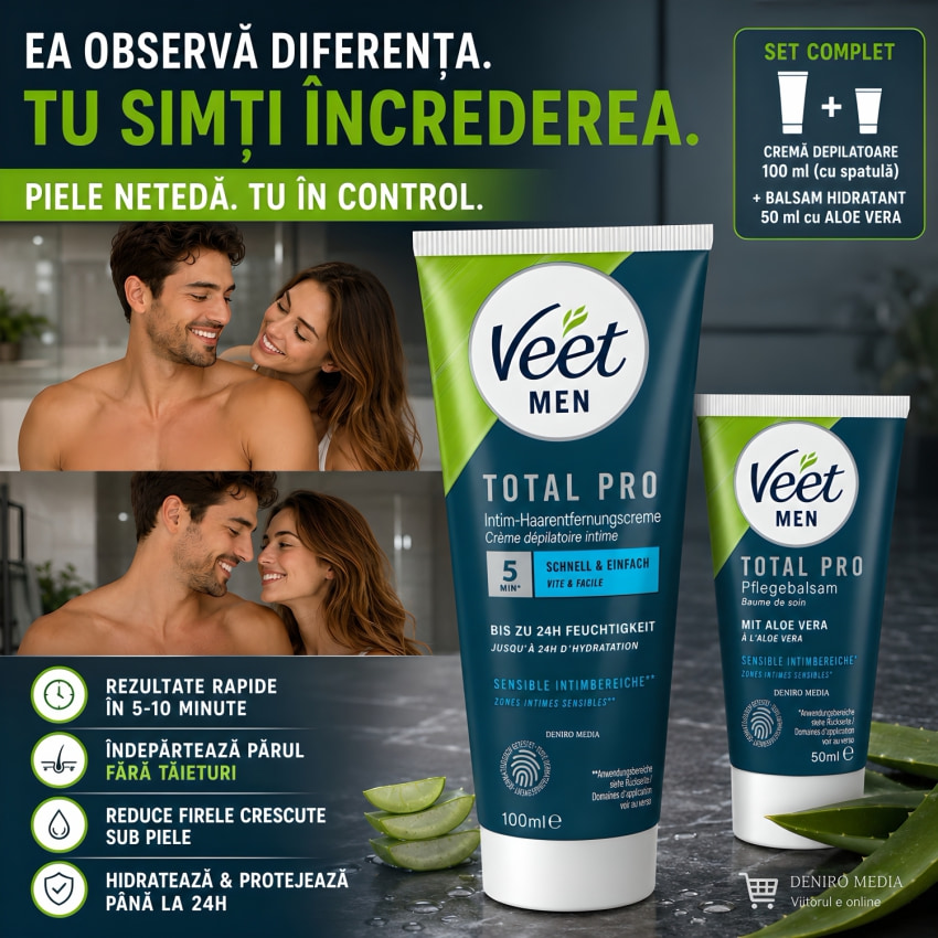 Veet Men COMPLET PRO Depilare Intimă Grabnică 5–10 Min