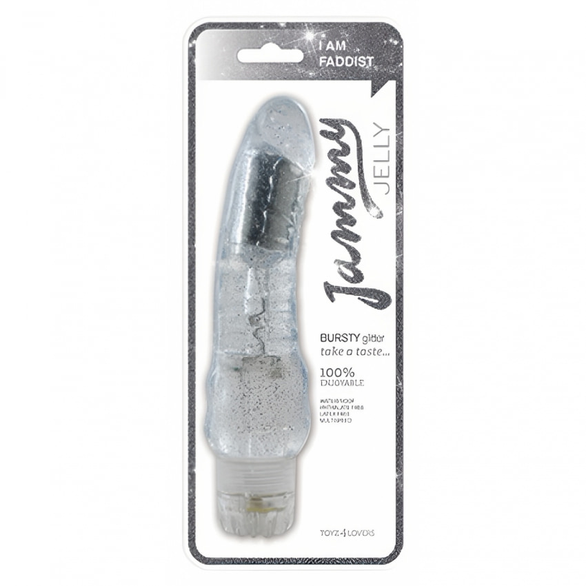 Vibrator Jammy Jelly Bursty Glitter Transparent