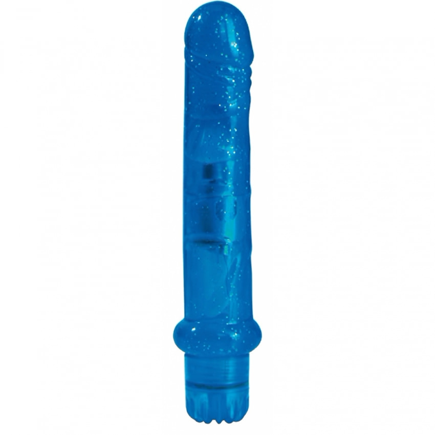 Vibrator Jammy Jelly Fresh Glitter Albastru