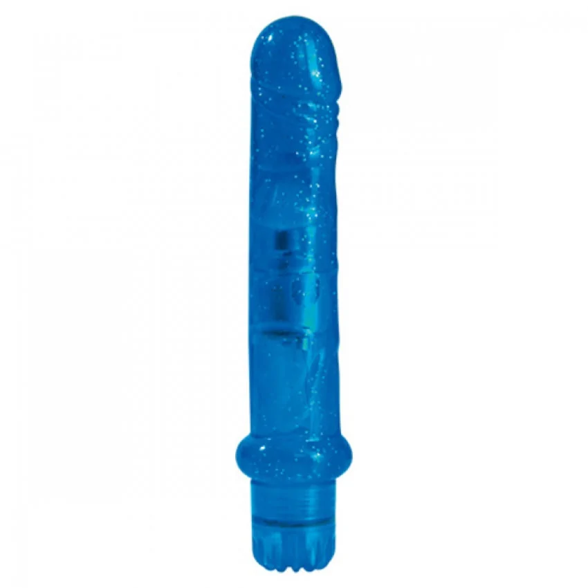 Vibrator Jammy Jelly Fresh Glitter albastru