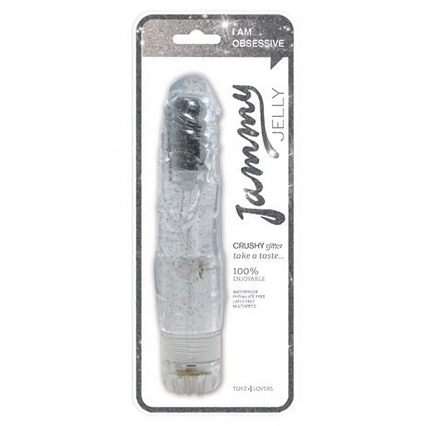Vibrator Jelly Crushy Glitter Transparent