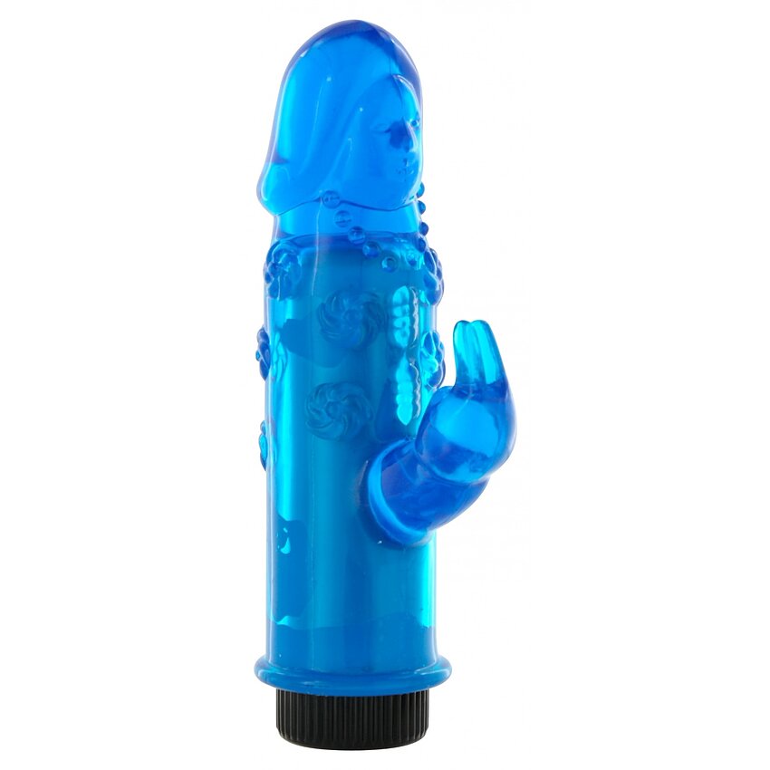 Vibrator Mini Rabbit 14cm Albastru