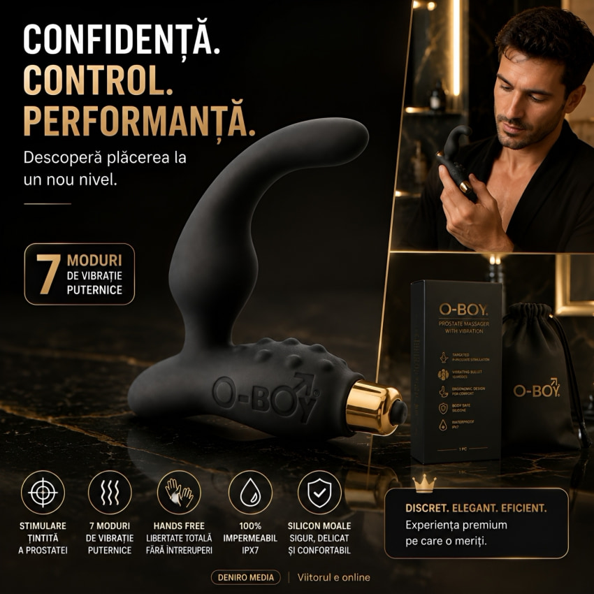 Vibrator Prostată O-Boy 7 Speed Negru