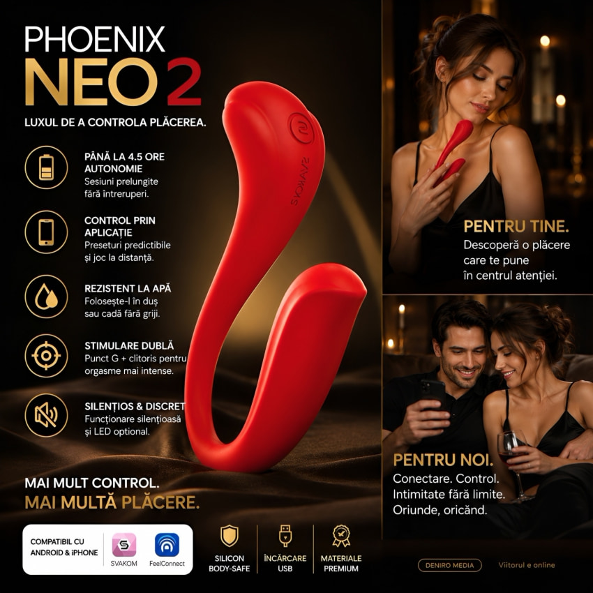 Vibrator Punct G Svakom Phoenix Neo 2 Roșu