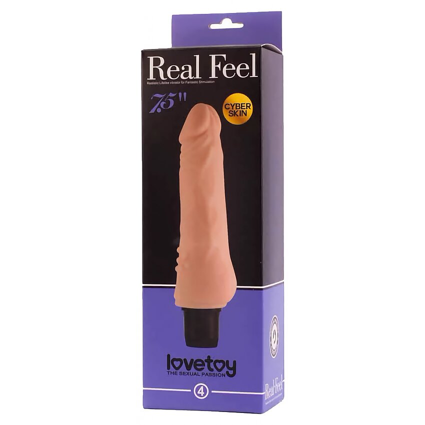 Vibrator Real Feel Cyberskin Lovetoy Waterproof 19cm