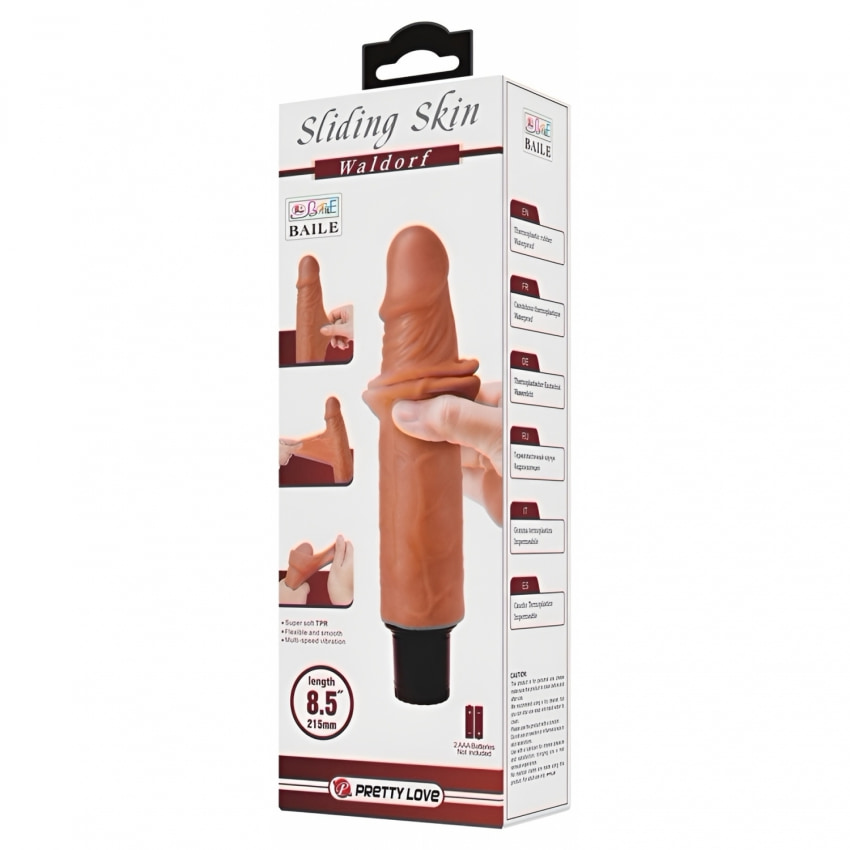 Vibrator Realist Pretty Love Sliding Skin Waldorf 21cm