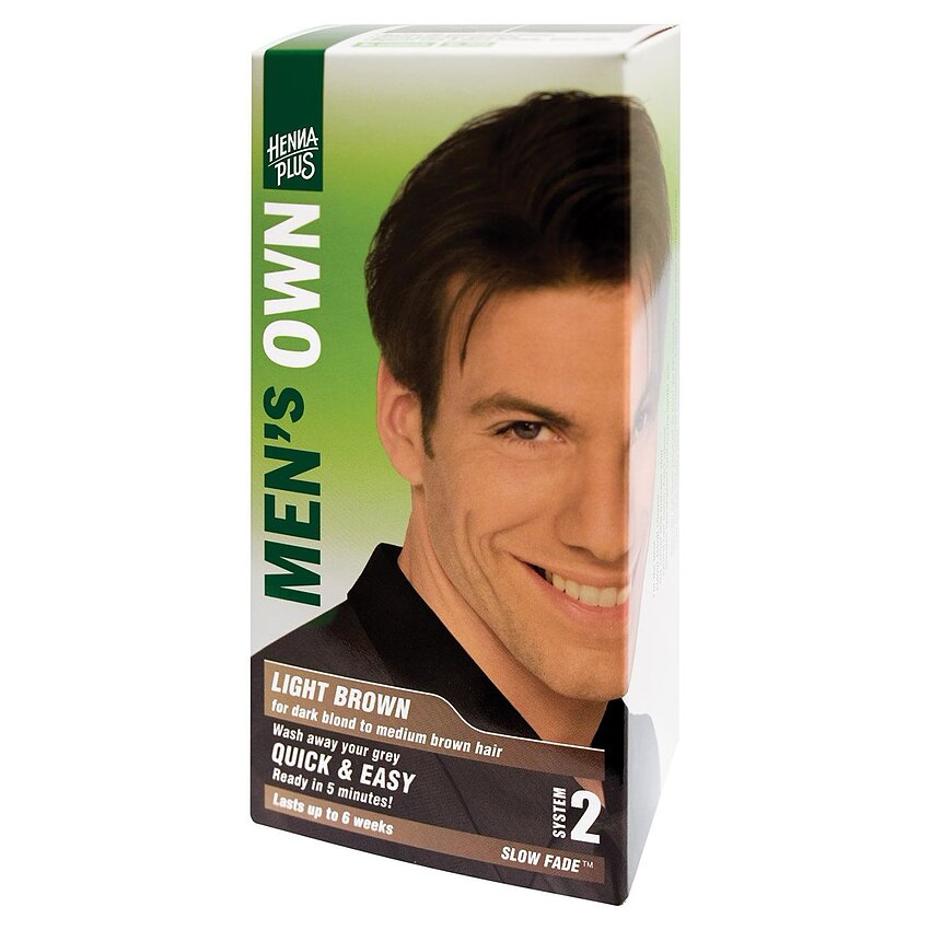 Vopsea Păr Bărbați Light Brown Hennaplus 80ml