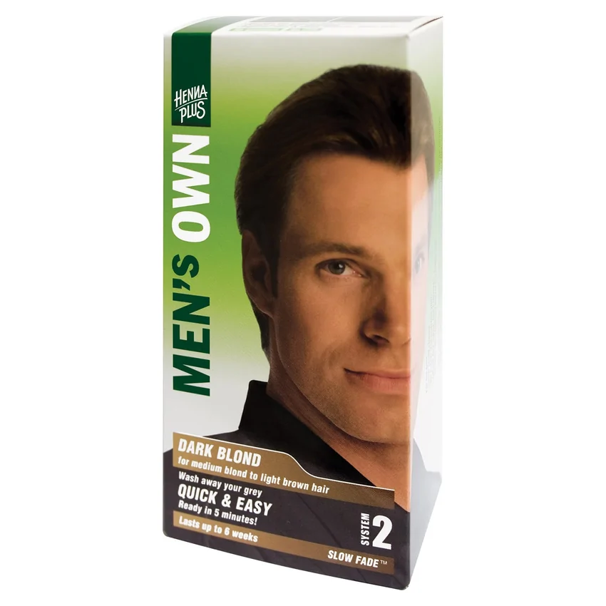 Vopsea păr bărbați, Mens Own Dark Blond, Hennaplus, 80 ml