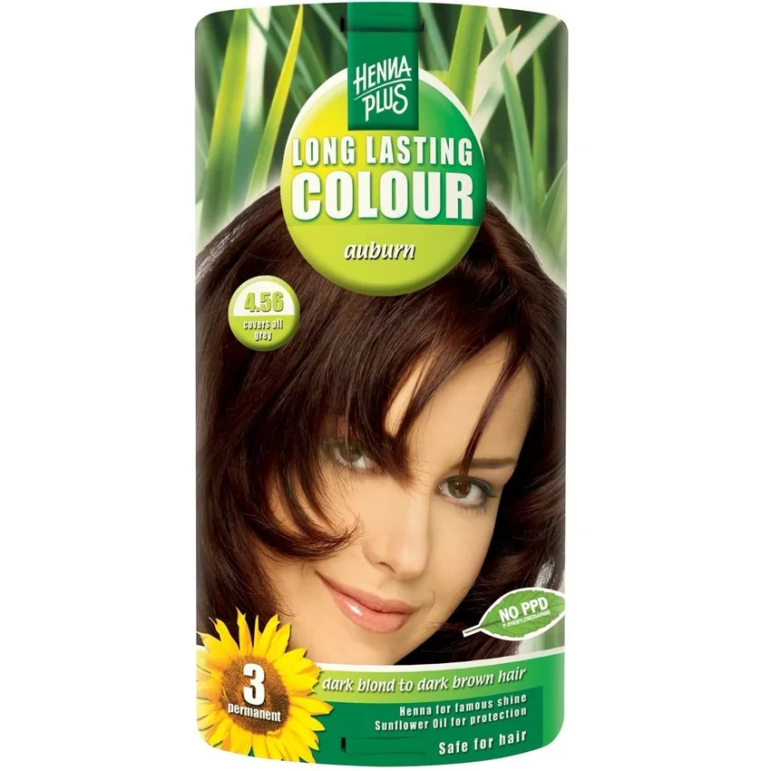Vopsea Păr Long Lasting Colour 4.56 Auburn Hennaplus