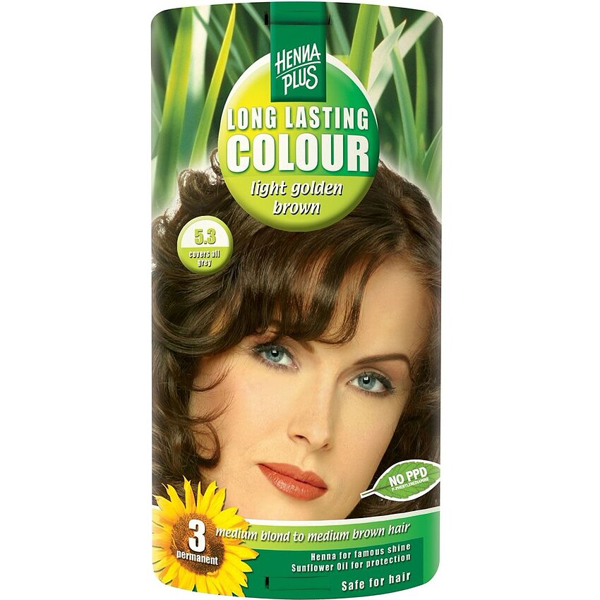 Vopsea Păr Long Lasting Colour 5.3 Light Brown Hennaplus