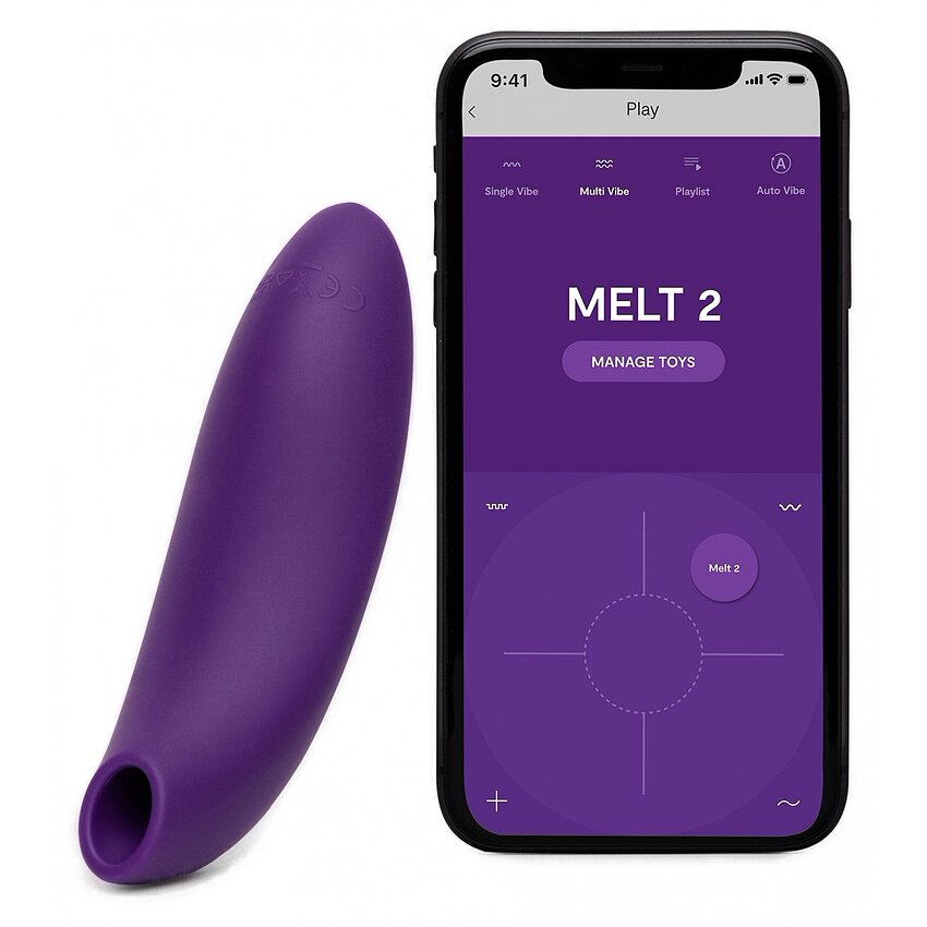 We Vibe Melt 2, Stimulator Clitoridian cu Aer, 12 Nivele Mov