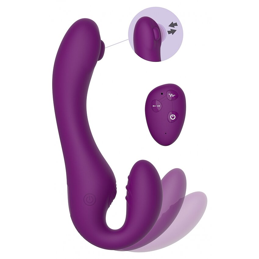 XOCOON Strapless Pulse Vibe Mov – 3 Motoare, Telecomandă