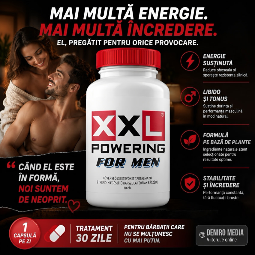 XXL Powering 30 Capsule: Vigoare Masculină Zilnică