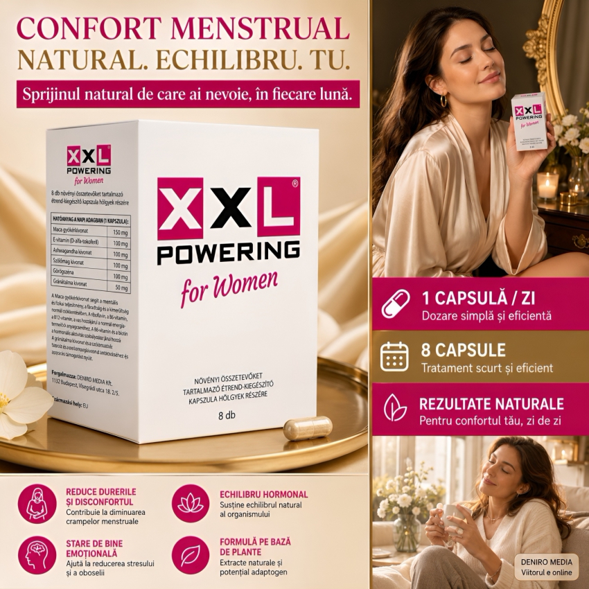 XXL Powering 8 pilule Reducerea Durerilor Menstruale
