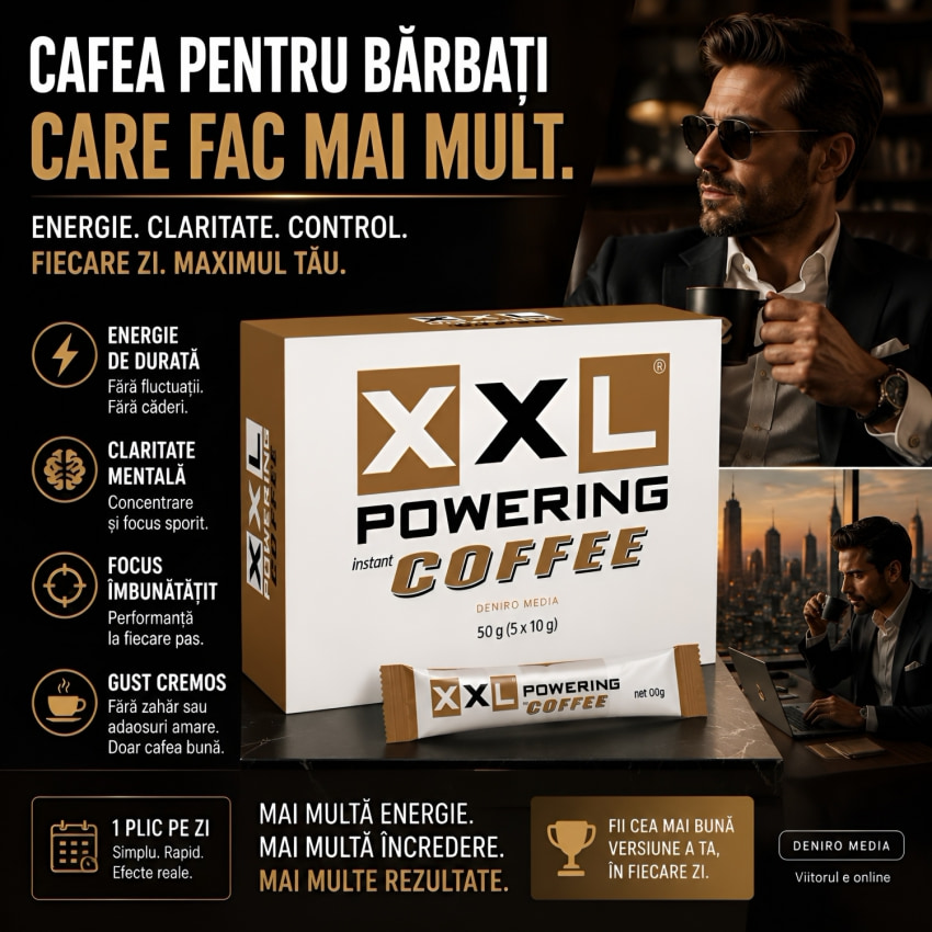 XXL Powering Cafea Instant Pentru Potență – 5 Plicuri