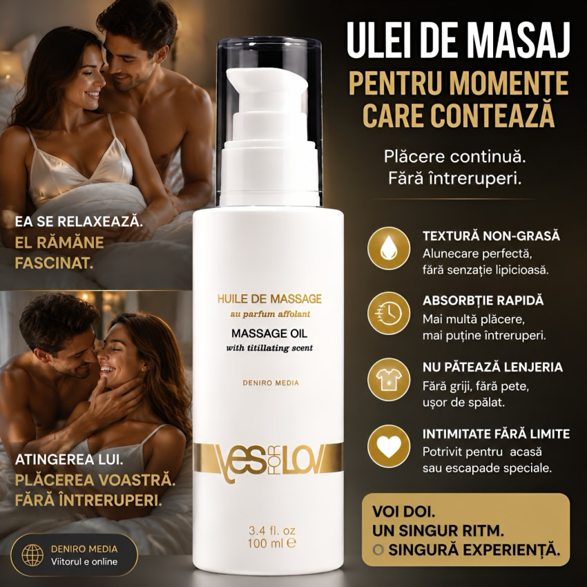 YESforLOV Ulei Masaj 100 ml - Non-gras, Hidratant